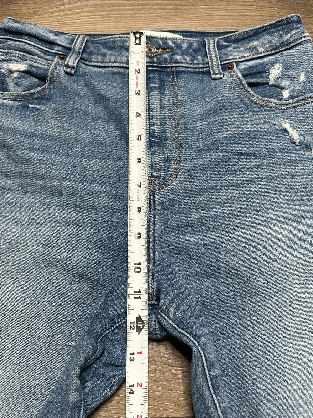 Abercrombie & Fitch Super Skinny Ankle High Rise Curve Love Blue Jeans 28 Long